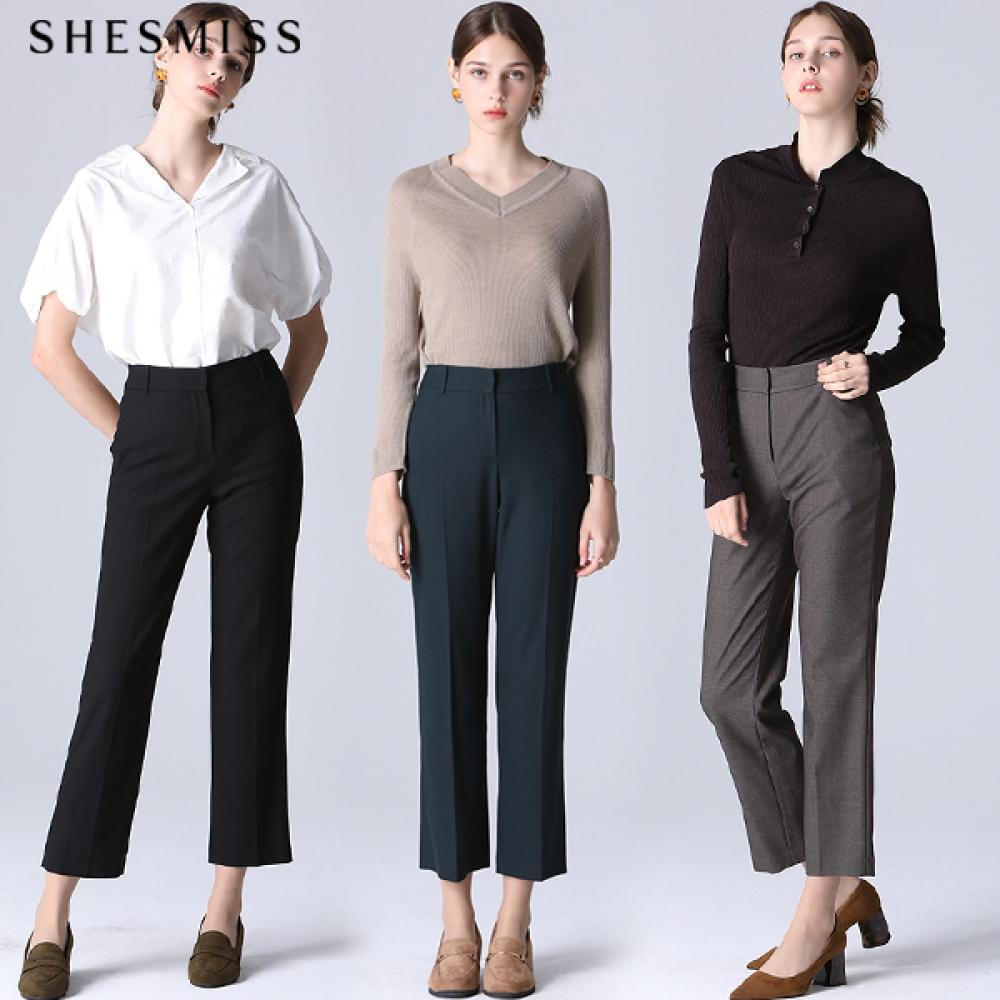 

She S miSS Simple baSic Wool Blend pantS Teal Green (TG)/55