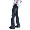 Tie-dye Graffiti Slightly Ripped Jeans American Street Hiphop Pants Ins Trendy European and American High Street Straight Pants