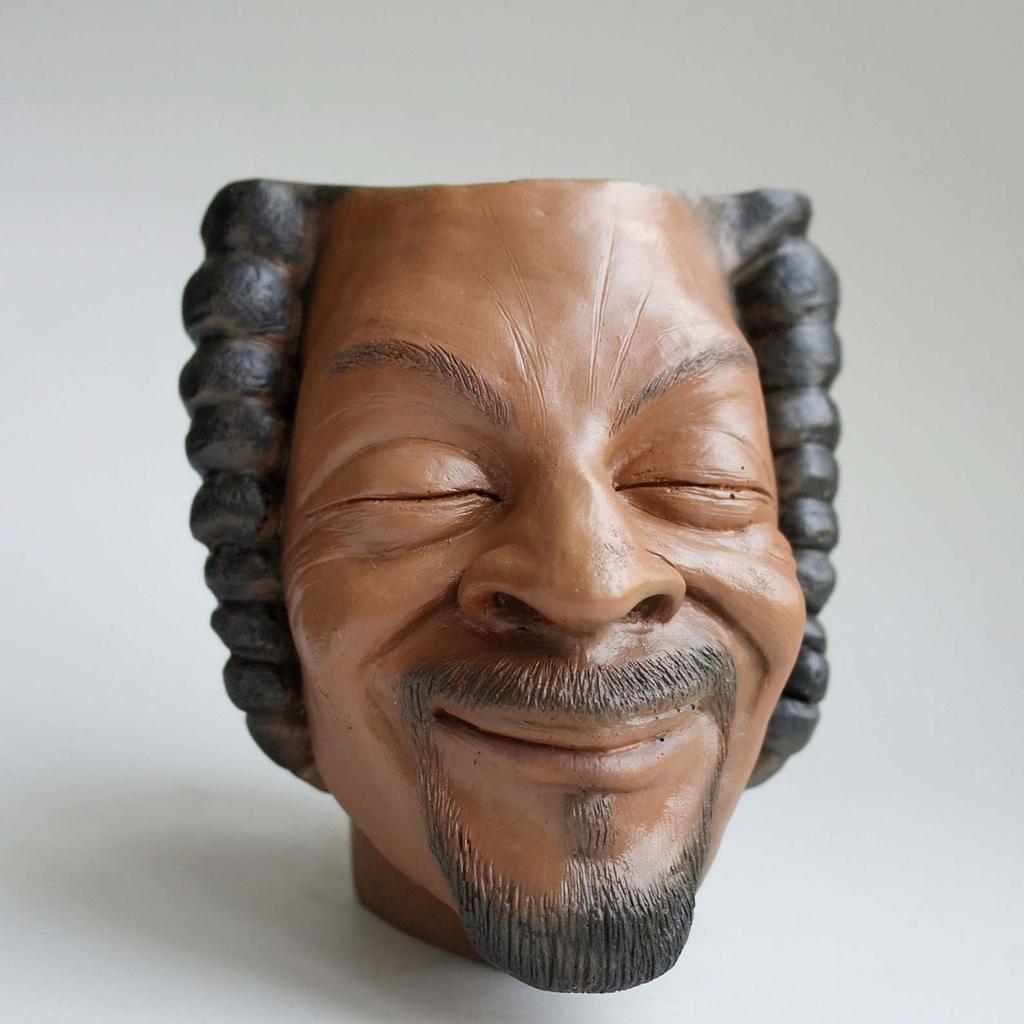 Fun Character Head Pen Holder Planter Character Fun Decorative Pen Holder Ornament