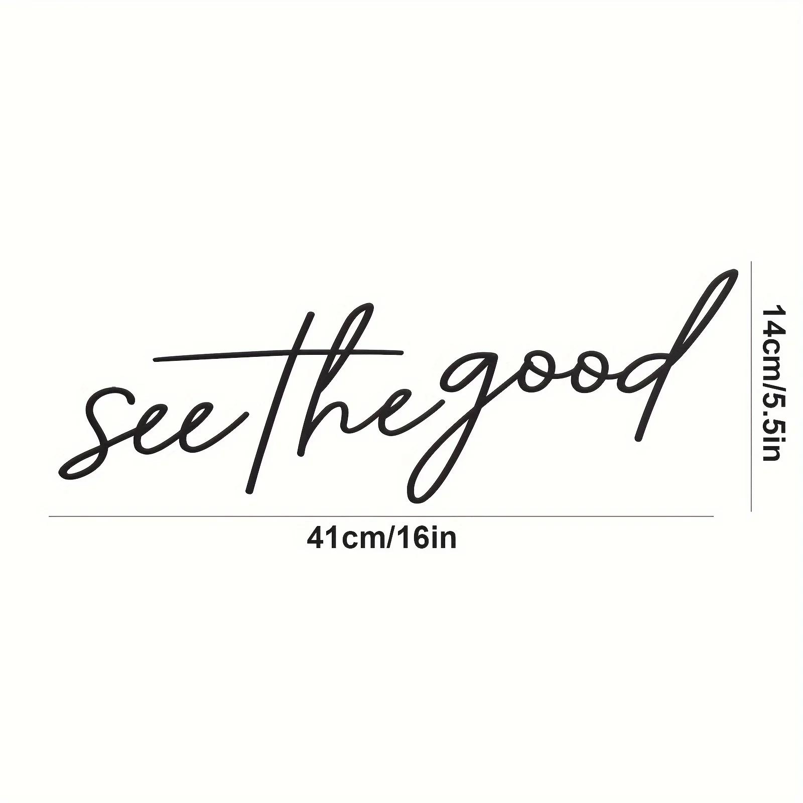 

Посмотрите на хорошее настенное искусство из металла — стильная вырезанная табличка для декора дома или офиса — прочная металлическая конструкция с порошковым покрытием чёрный