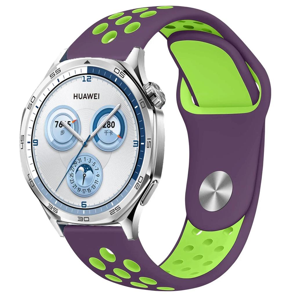 22mm 20mm 18mm Silicone Strap For Huawei Watch GT5/4/3 Pro 46mm Two-color Wristband Huawei Watch GT5 Pro 42mm GT4-5 41mm Correa