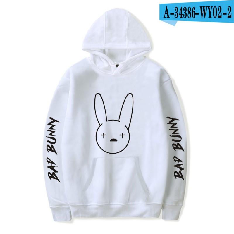 Unisex Hooded Sweatshirt Bad Bunny Inspired Casual Fall Pullover With Letter Print