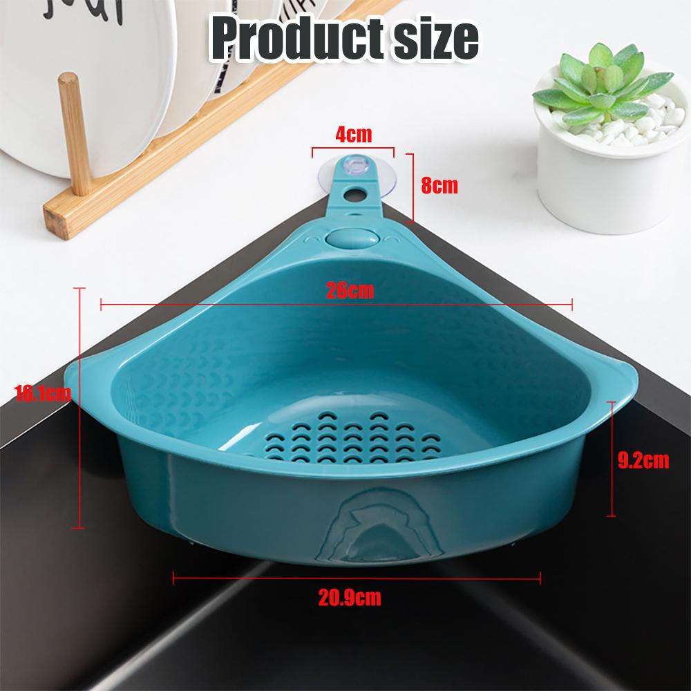 

Подставка для сушки над кухонной раковиной, Сушилка для посуды, Присоска, Треугольная корзина для слива, Кухонный фильтр для отходов, Подставка для тряпок