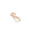 Color Gold Luxury Hollow Pattern Gold Hoop Ring Plated Rose Gold Variety Pure Purple Gold Ring