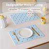 Cute Star Print Waterproof Placemat Heat Resistant Anti Slip Perfect For Kitchen Dining Table Coffee Table Decor
