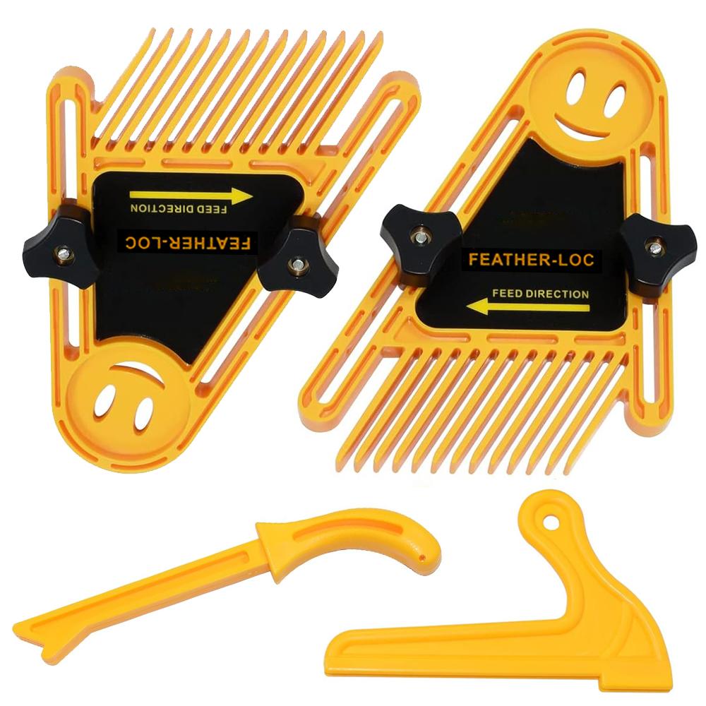

New Multi-purpose Feather Loc Board Set Woodworking Engraving Machine Double Featherboards Miter Gauge Slot Woodwork DIY Tools