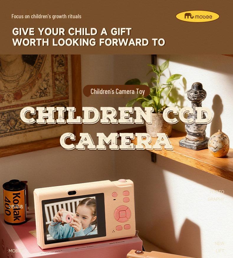 Mobee Retro CCD Kids' Digital HD Camera – Perfect Toy Gift for Boys & Girls.