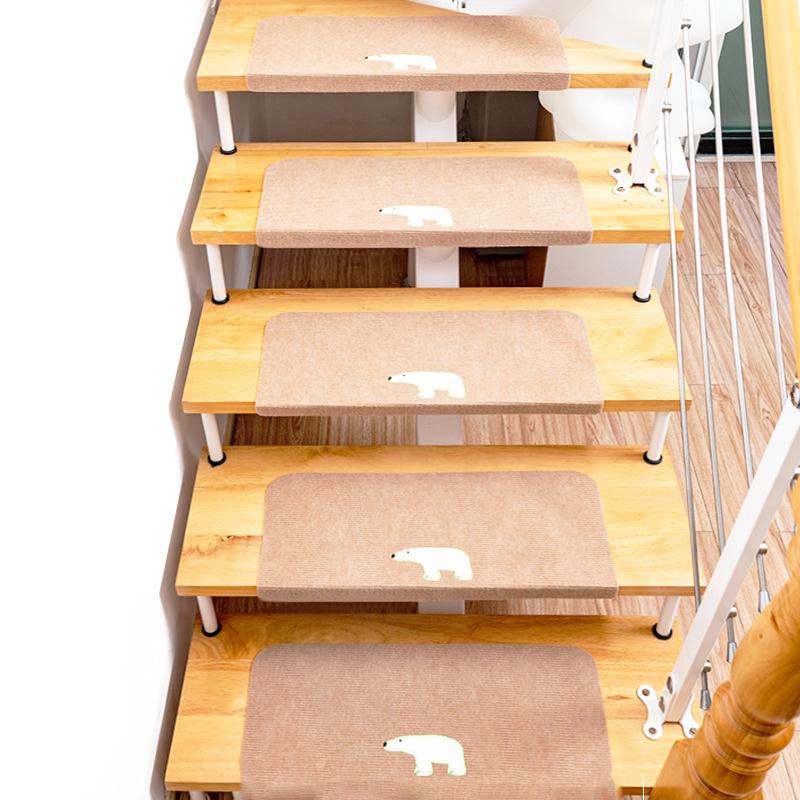 Luminous Anti-Slip Self-Adhesive Stair Tread Carpets for Solid Wood Floors