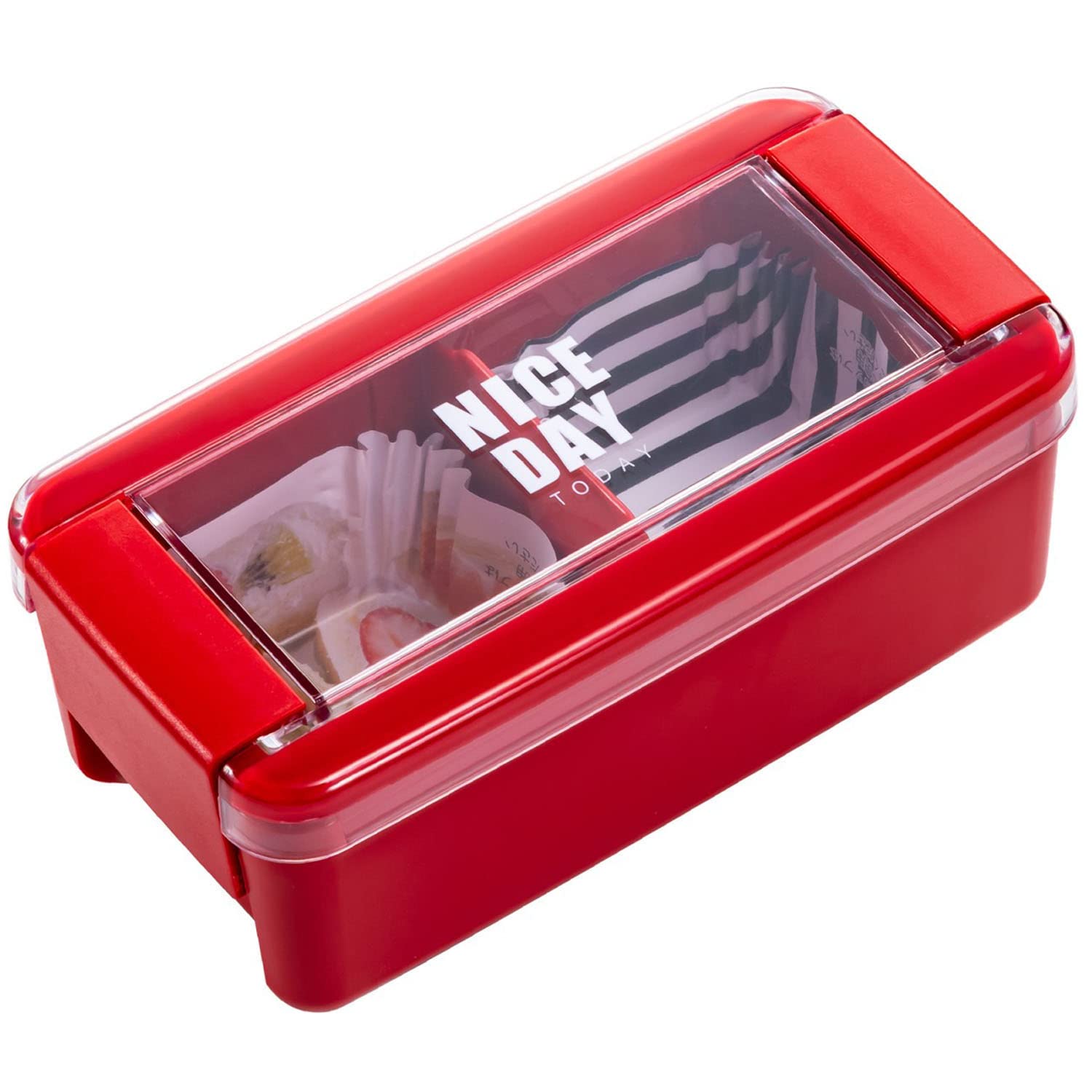 

Iwasaki Kogyo Bento Box Lunch Box 1 Tier 520ml Red Easy Care
