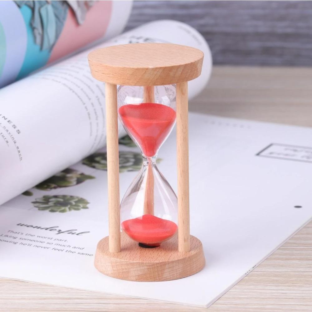 1/3/5/10/15/20/30 Minuter Trätimglas Timer Hem Vardagsrum Skrivbordsdekoration Barn Födelsedagspresent Bärbar Sandklocka