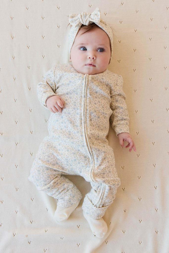 Jamie Kay Organic Cotton Elodie Size 60 Romper, Whisper, White, JBCO251175, Baby,
