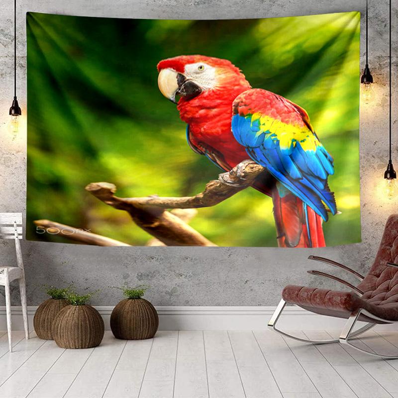 Blue Birds In Blossoms Tapestry Room Decoration Wall Hanging for Living Room Bedroom, Dormitory, Birthday and Christmas Gifts