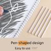 Professional Sketching Eraser Pencil 3.8mm Retractable Tip Includes 5 Refills For Artistic Precise Work