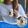 Creative Funny Dog Mug, Coffee Mug, Middle Finger Cup