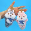 Cute Squirrel Plush Toy With Cozy Scarf For Women Bag Pendant