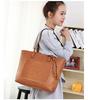 Vintage Handbag Women Brown Leather Shoulder Bag Lady Retro Tote Large PU Handbags Bolso Fashion Bag