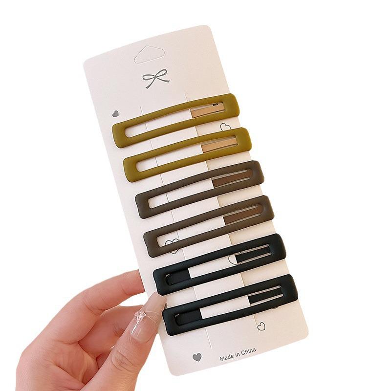 Matte BB Hair Clip: High-End Headdress for Women, 2025 Trend, Perfect for Bangs and Updos