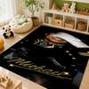Michael Jackson Portrait Signature Printed Rug Absorbent Nonslip Carpet For Hallway Balcony Study Home Party Decor Halloween Gift
