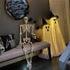 Large Lighted White Cloth Ghosts Light Up Ghost Halloween Decorations Outdoor Indoor Outside Seasonal Horror Scene Prop