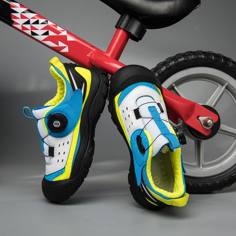Children's Professional Bicycle Shoes Mtb Balance Bike Sports Shoes Training Anti-skid Mountain Bike Road Shoes Rubber Soles