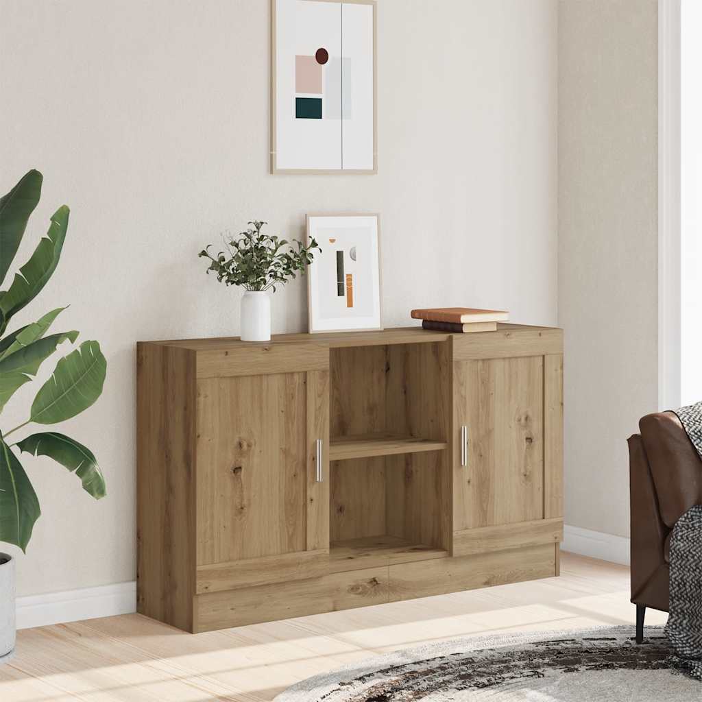 Vidaxl Szafka, Dąb Artisan, 120X30,5X70 Cm, Materiał Drewnopochodny