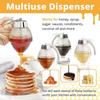 Syrup Dispenser No Drip Honey Pot Container Honey Dispenser Honey Comb Shaped Honey Jar Container Kitchen Accessories