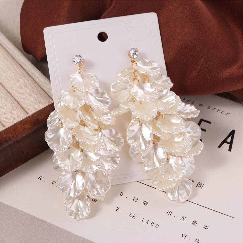 Jewelry Petals Tassel Earrings Exquisite Vintage Earrings Sweet Drop Earring  Women