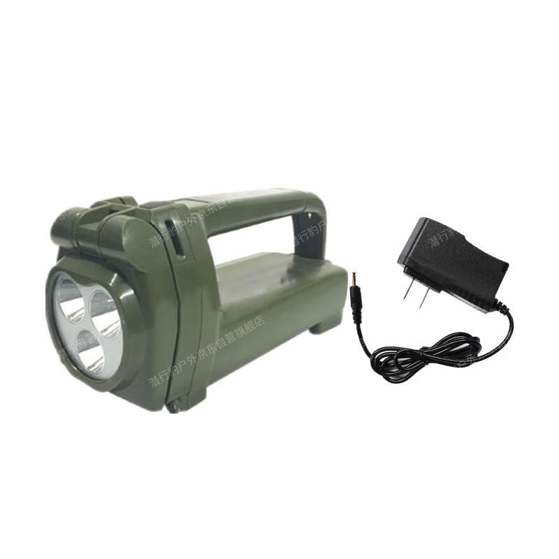 Stealth Leopard Hand-Crank Rechargeable LED Searchlight