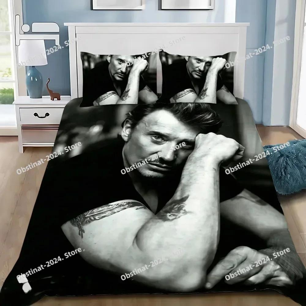 Rockster Dekbed Kussensloop Beddengoed Set Jongen J-Johnny H-Hallyday Meisje Slaapkamer Decoratie Kinder Cadeau Enkel Dubbel Grote Maat