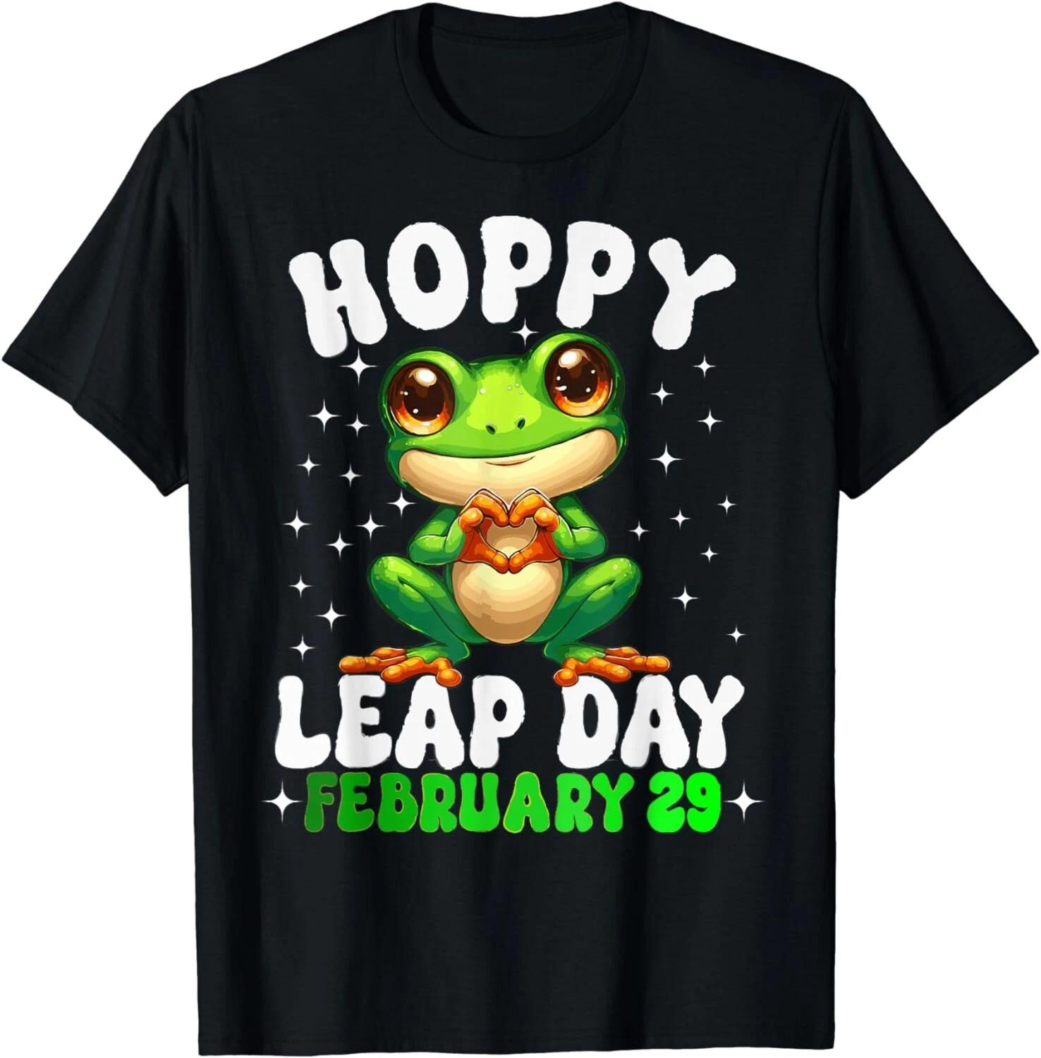 Funny Frog Hoppy Leap Day February 29 Leap Year Birthday Gift Unisex T-Shirt S