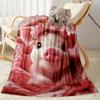 1pc Butterfly and Roses Blanket Soft Comfortable Lightweight All Season Multi Purpose Blanket Travel Camping Picnics Sofa Office Bed Living Room Gift