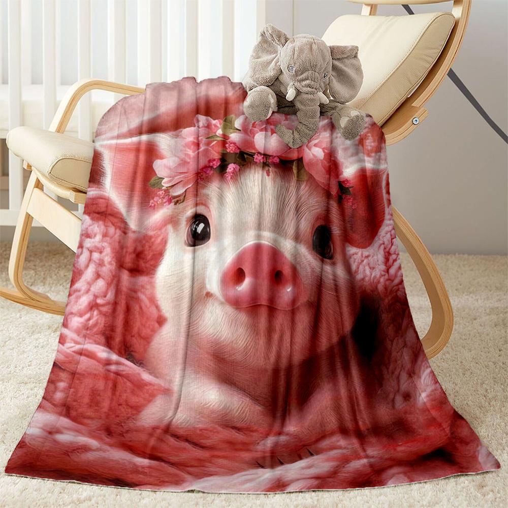 1pc Butterfly and Roses Blanket Soft Comfortable Lightweight All Season Multi Purpose Blanket Travel Camping Picnics Sofa Office Bed Living Room Gift