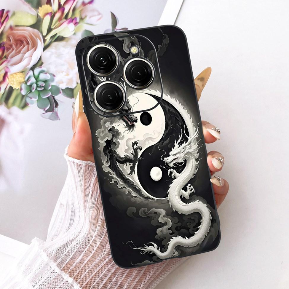 Case For Tecno Spark 20 Pro Cover KJ6 Cute Cat Fashion Butterfly Painted Casing For Techno Spark 20 Pro Bumper