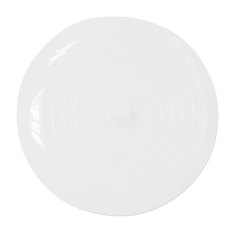 Silicone world 15cm Silicone Bathtub Stopper Leakage-proof Drain Cover Sink Hair Stopper Tub Flat Plug Stopper Bathroom Tools белый