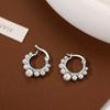 925 Sterling Silver Pearl Stud Earrings, Elegant 2024 Hot-Selling Women's Jewelry