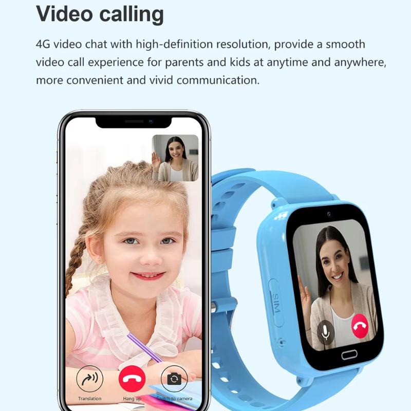 2025 New Smart Watch Kids 4G Phone WIFI LBS Tracker Location Games Video Call Alarm Clock Children Smartwatch Camera Boys Girls Gift