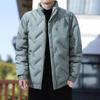 Men's Down Jacket Autumn and Winter Simple Trend Stand-up Collar Bread Jacket Men's Cold and Warm Youth Down Jacket