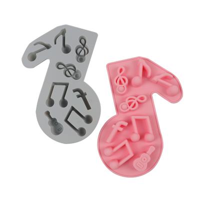 1 Pieza Molde para Pastel Notas Musicales DIY Molde para Caramelos de Chocolate Silicona Horneado