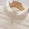 Down jacket vest light and warm autumn new versatile stand-up collar short black and white white duck down new