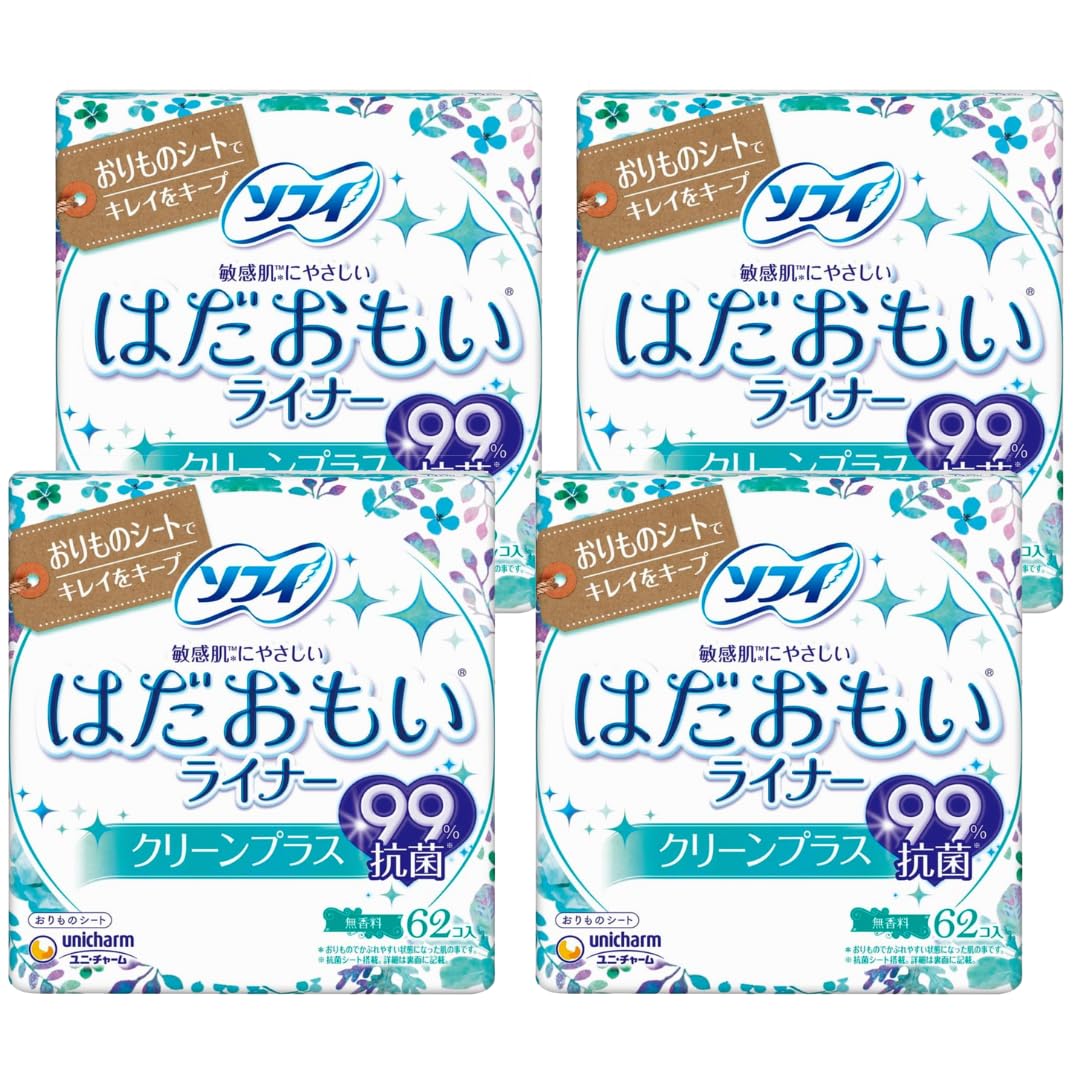 

Sofy Hadaomoi Liner Clean 62 sheets x 4 packs [Bulk Purchase] Plus,