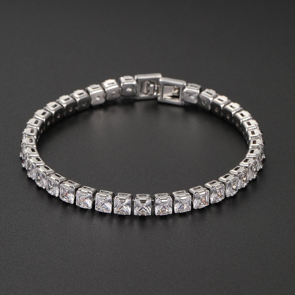 High-End Zirkon Silber Armband - Neues modisches Schmuckstück