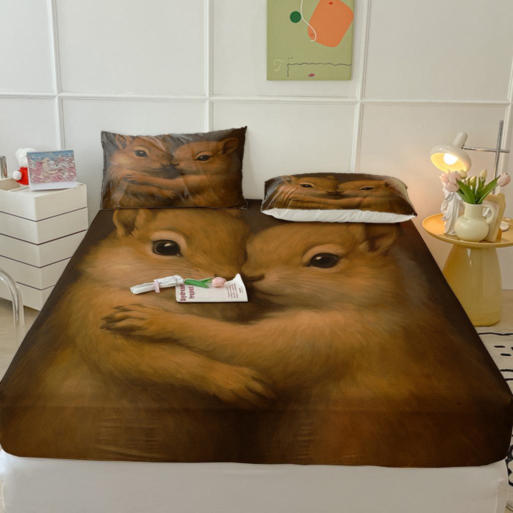 Animal Mattress Protective Cover Protective Cover Three-Piece Set, Digital Printing