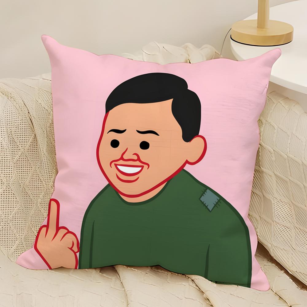 Dark Humor JJoan CCornellaS Art Pillow Case Natural Linen DoubleSided Printing Sofa Home Decor Cushion Cover