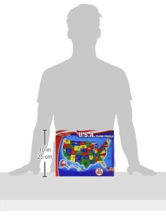 Melissa USA Carte Boden Puzzle & Doug (51 de părți) (import)