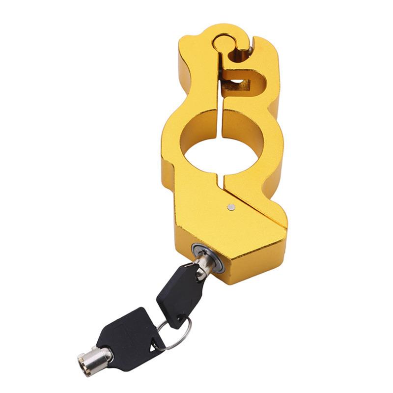 Motorcycle Handlebar Lock Handlebar Brake Handle Solid Lock Imitating Steal Lock Pull Rod ATV Dirt Street Bikes Anti Theft 2025