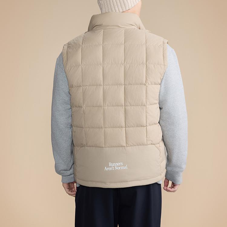 New Balance Down Vests Men's Apricot Stand Collar Moderate Other NJE45031-DB