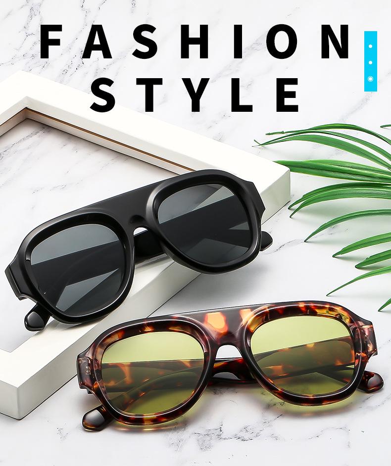 2025 Retro Round Frame Sunglasses: European & American Trend, Black Ins Celebrity Style