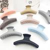 Curved Metal Shark Clip Woman Geometry Metal Hollow Hair Claw  Solid Color Ponytail Hairpin Light Luxury Hair Accessories