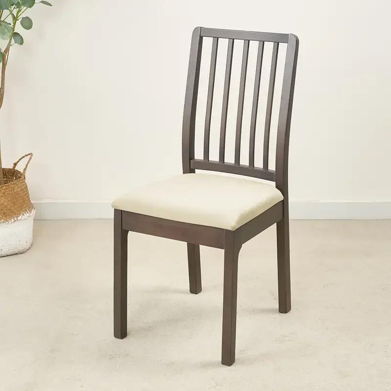 2pcs Summer Spandex Stretch Dining Room Chair Seat Covers Removable Washable Elastic Upholstered Dining Chair Cushion Slipcover