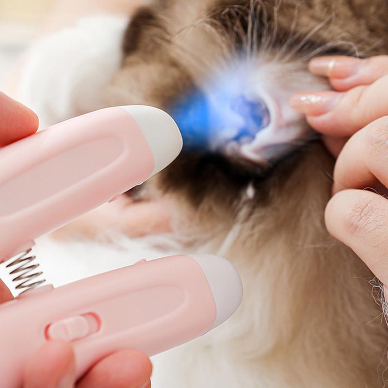 LED Pet Nail Clippers with Built-in Light Safe Easy Nail Cutting for Dogs Cats Comfortable Grip Gentle Nail Trimmers Tool